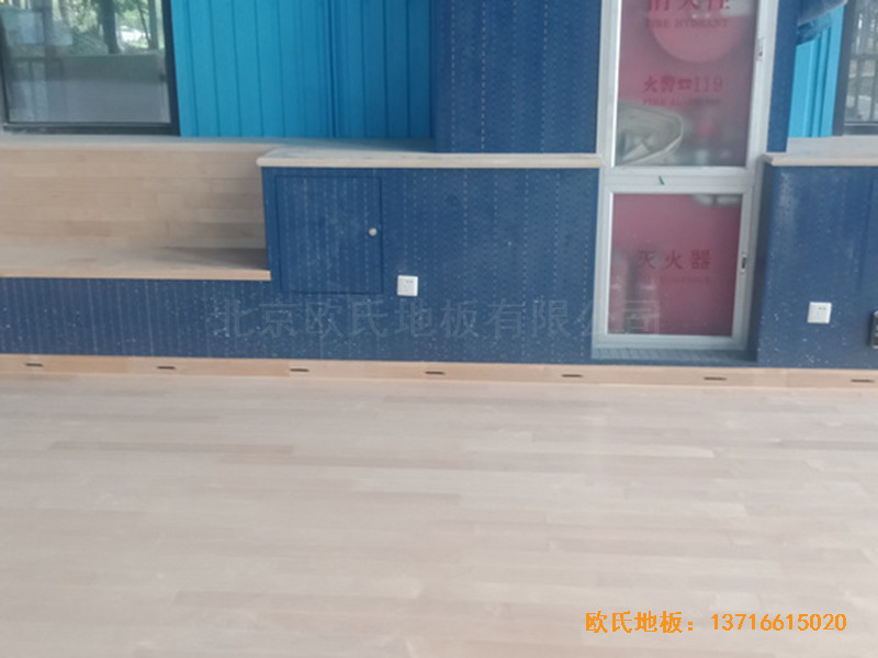 北京順義供電局籃球館體育地板安裝案例4