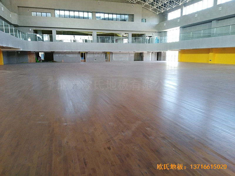 北大附屬益田實驗學校體育館體育地板施工案例4