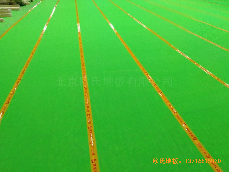 南京樂活體育館體育木地板鋪裝案例3