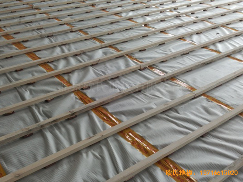 南京江寧區籃球俱樂部運動木地板鋪裝案例1