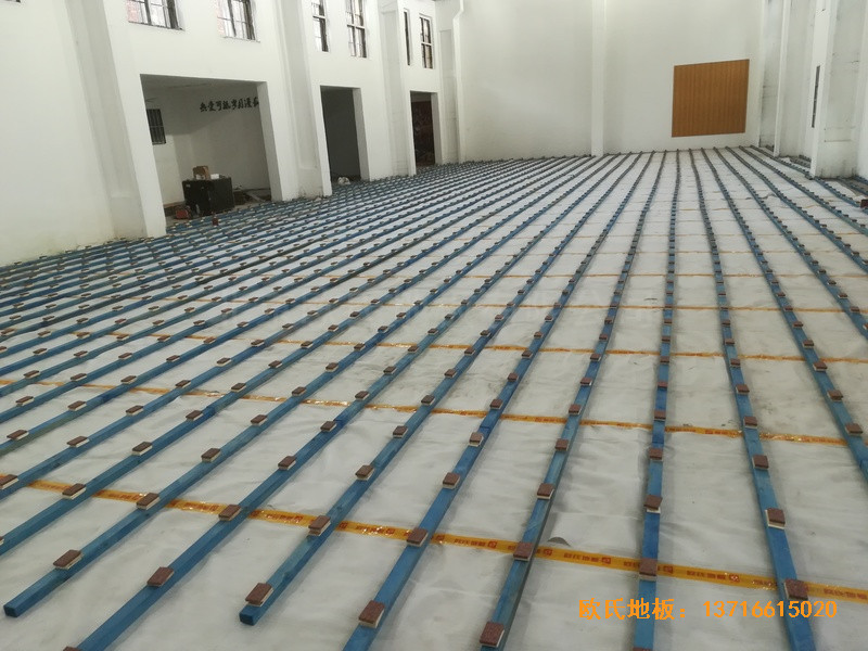 南昌赤練排球館運動地板鋪設案例1