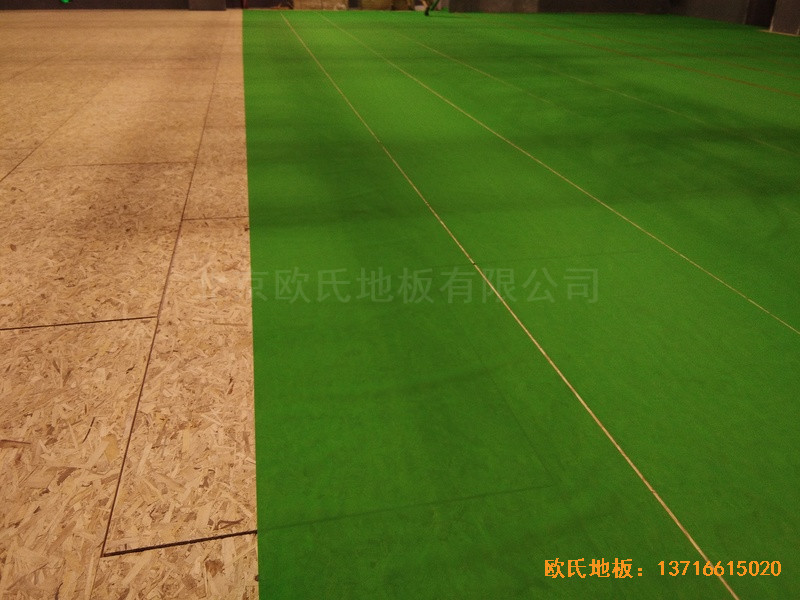 廈門華美空間籃球館運動木地板鋪設案例3