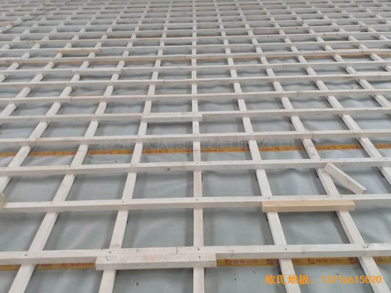 四川南充順慶區消防隊運動館運動地板鋪設案例1