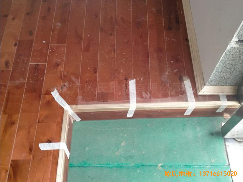 四川南充順慶區消防隊運動館運動地板鋪設案例2