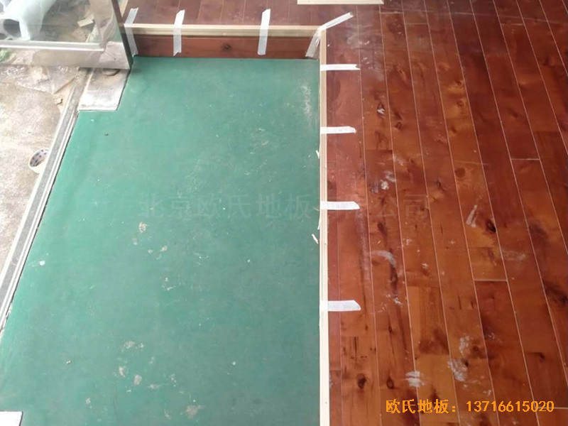 四川南充順慶區消防隊運動館運動地板鋪設案例3