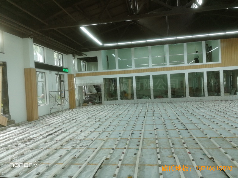 上海江楊南路485號攻守道場體育木地板鋪裝案例1