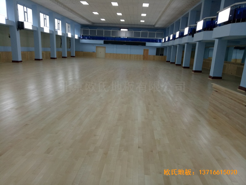 圖們鐵路運動館運動木地板施工案例0