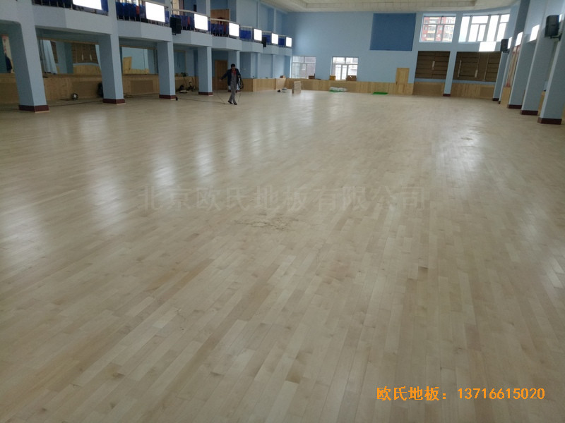 圖們鐵路運動館運動木地板施工案例4