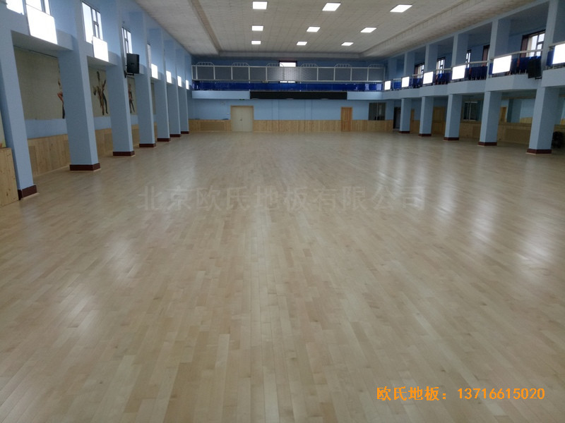 圖們鐵路運動館運動木地板施工案例5