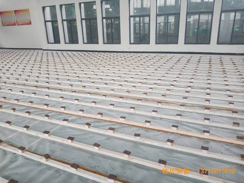 寧波中國石油儲蓄基地運動館運動木地板鋪裝案例1