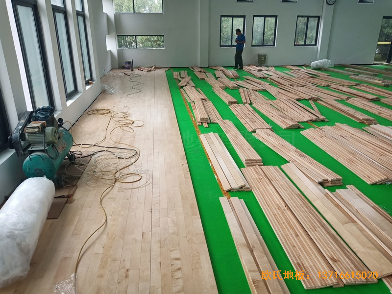 寧波中國石油儲蓄基地運動館運動木地板鋪裝案例3