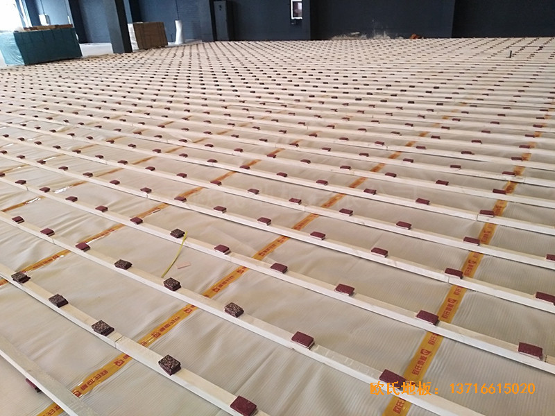 山東同昌23號籃球館運動地板安裝案例1