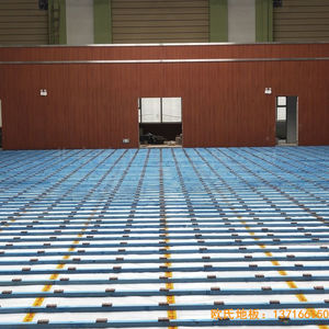 山西晉中榆次王湖小學體育地板施工案例
