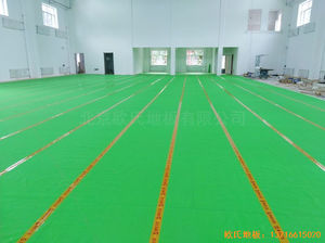 佳木斯同江消防隊體育木地板安裝案例