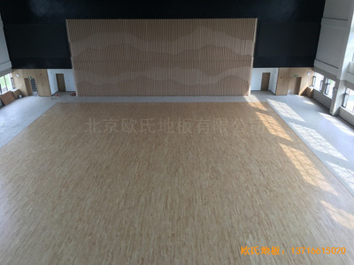 山西交城新天源藥業體育館體育木地板鋪裝案例