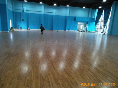 江蘇柘汪鎮港口大廈運動館運動木地板安裝案例