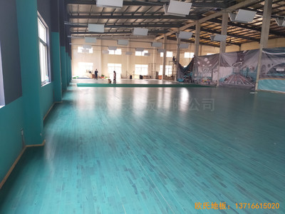 紹興柯橋群賢198文創園運動地板鋪設案例