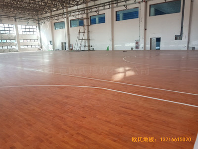 內蒙全民健身活動中心體育木地板鋪設案例