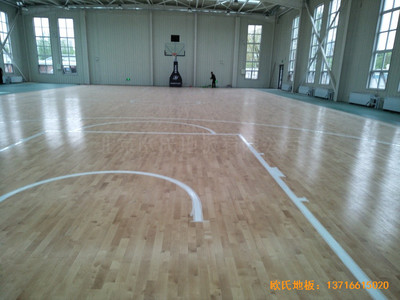 北京麗澤金融活動中心運動木地板鋪裝案例