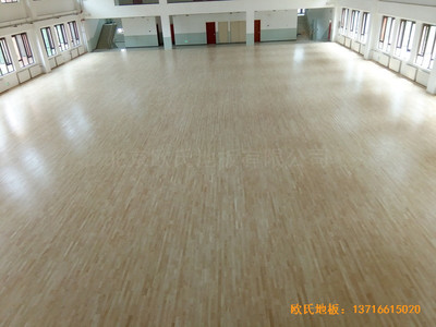 北京趙全營鎮天順小學體育館體育地板鋪設案例