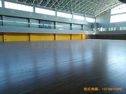 北大附屬益田實驗學校體育館體育地板施工案例