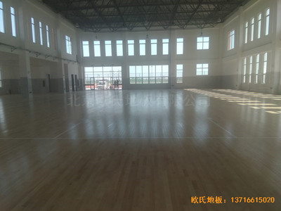山東沾化第三實驗小學體育館體育木地板鋪裝案例