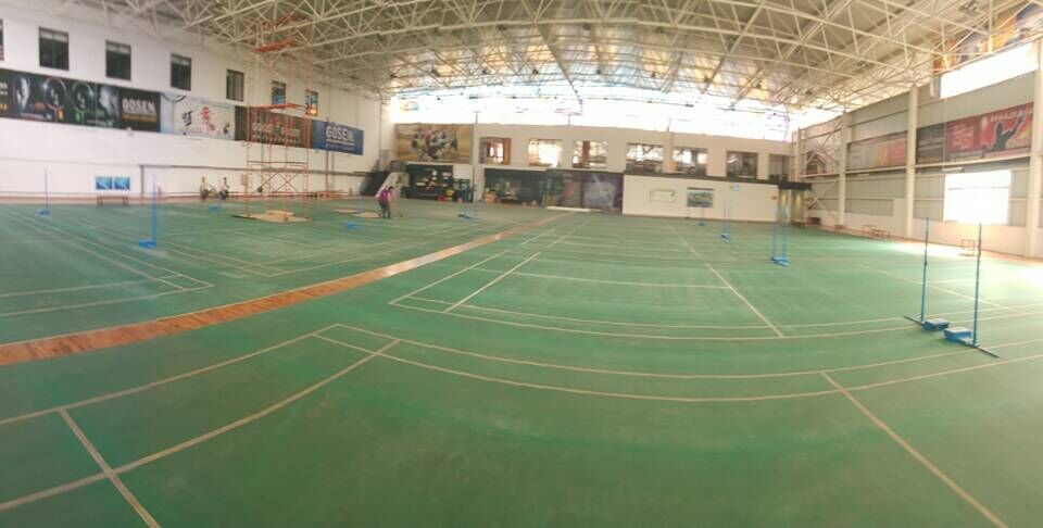 羽毛球館運動木地板