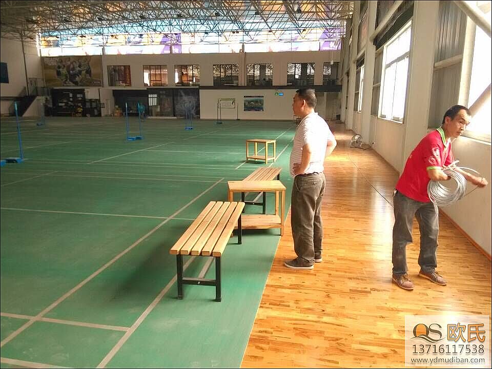 廣東四會御駿會羽毛球館運動地板較好的完工