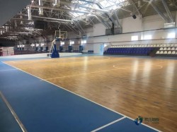 普通籃球館地板施工