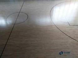 普通籃球場地木地板施工方案