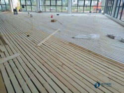 一般體育場木地板施工流程