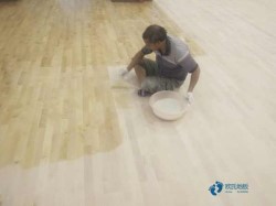 專用籃球場館地板施工方案