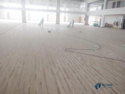 單層龍骨體育場館地板清潔保養