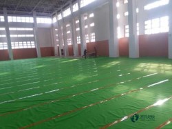 單層龍骨籃球場館木地板如何保養