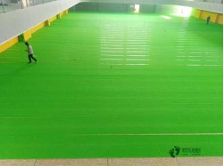 懸浮運動籃球木地板施工方案