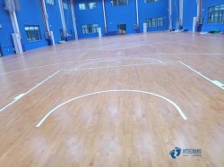 柞木籃球館木地板廠家報價