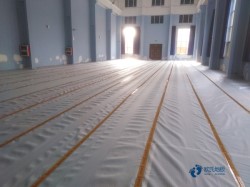 懸浮式籃球體育木地板施工