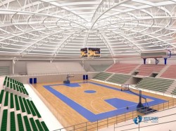 懸浮體育籃球地板施工隊