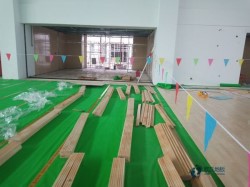懸浮式體育籃球木地板施工流程