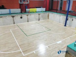 懸浮式籃球館木地板施工流程