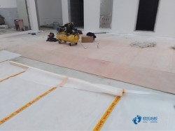 懸浮式運動場地木地板施工步驟