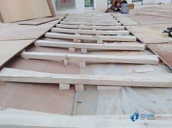 懸浮式運動場地地板施工