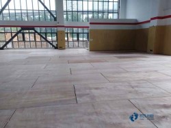 懸浮籃球場館木地板施工流程