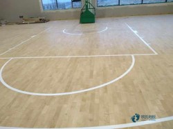 懸浮式運動場館地板施工